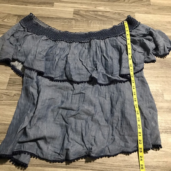 Lane Bryant Chambray Blue Blouse Top;18/20 women’s - Picture 6 of 9